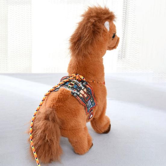 Electric Plush Horse Toy Kids Walking Movable Tail Interactive Horse Plushie Toy Toddlers Boys Girls Educational Simulation Stuffed Animal Toy