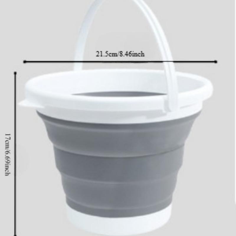 1PC Portable Folding Bucket Outdoor Fishing Bucket Large Car Travel Car Wash Bucket Student Dormitory Pickup Bucket Round Bucket