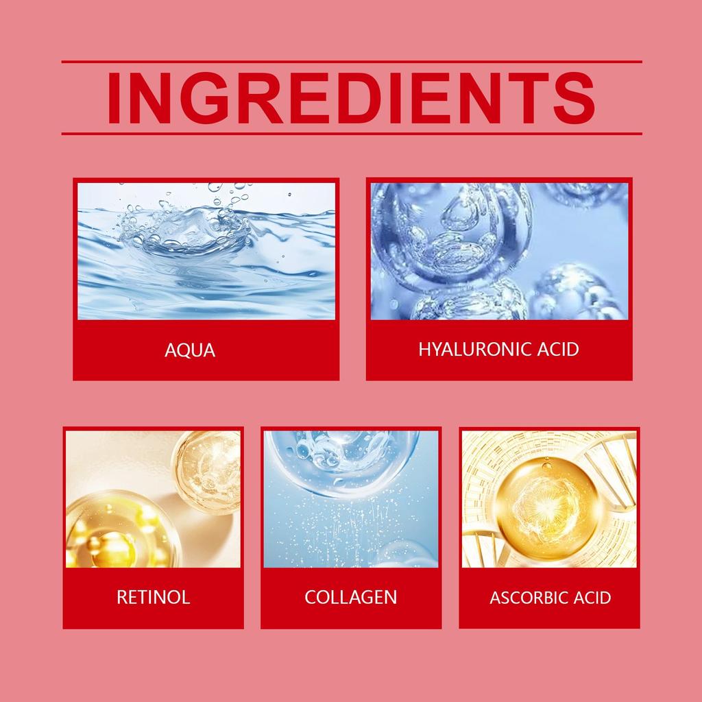 Retinol Collagen Cream Softens Facial Skin, Reduces Wrinkles, Moisturizes And Nourishes