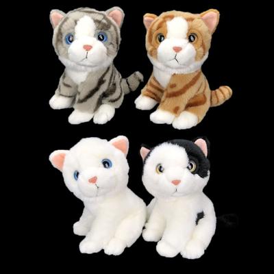Simulation Cute Cat Plush Toy Pet Doll Cute Pet Kitten Doll Children'S Gift Straight Hair