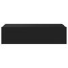 TV Stand with LED Lights Black 60x35x15.5 cm
