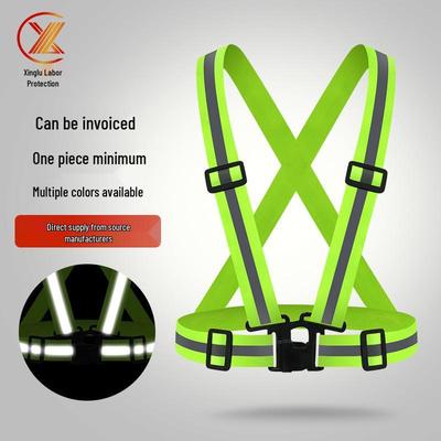 Gilet Réfléchissant Réglable pour Course de Nuit & Cyclisme - Sangles Élastiques Adulte & Enfant