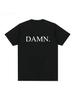 Summer DAMN  Print T-Shirt 'unisex Rapper Vintage Wo'unisex Cotton Hip Hop Oversized Tshirt T Shirt Streetwear Top Tee