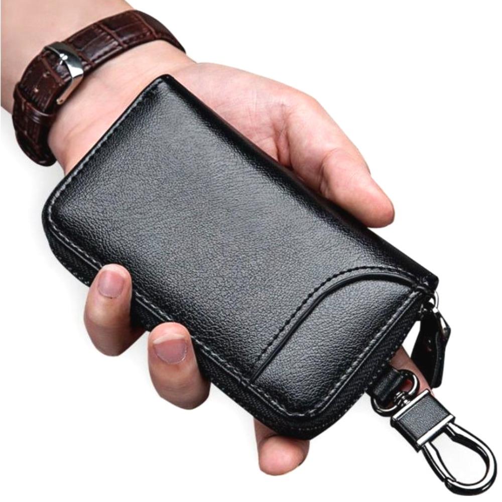 Genuine Cow Leather KeyChain Women's Key Bag Multifunction Organizer Wallet Holder Men Housekeeper Car Small Key Case Keys Pouch