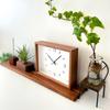 KATOMOKU Dual-use clock 2 Walnut km-53WA Wall clock with continuous second hand 22 x 17 x 5 cm