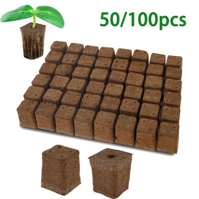 Seed Grow Sponges Hydroponics Starter Replacement Root Growth Sponges Water Absorbent Grow Pod Planting Accessories 50/100Pcs