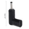 Typ-C-Buchse auf DC 3,5 mm x 1,35 mm Ladeadapter 90-Grad-Konverter DC-Netzteil