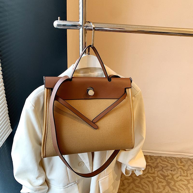 Bag Large Capacity Women's Big Bag 2025 New Shoulder Tote Bag Crossbody Canvas Bag Premium Sense Portable Kelly Bag