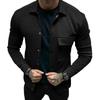 2025 European & American Slim Fit Heavyweight Twill Men's Autumn Long Sleeve Lapel Jacket