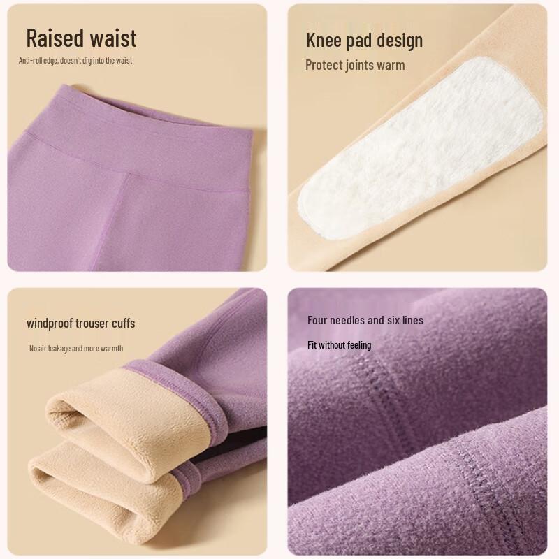 Langsha Women's Thick Fleece-Lined Thermal Pants