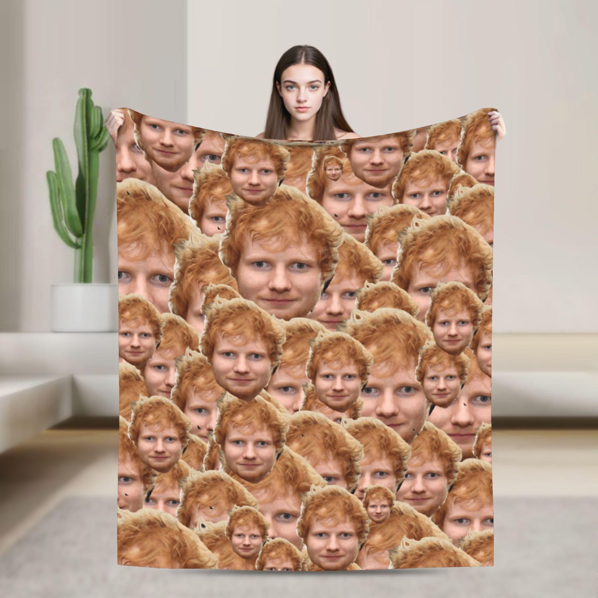 Famous Singer Ed Sheeran Classic Vintage Blankets Quality Super Warm  Throw Blanket Winter Travel Couch Chair Graphic Bedspread 30x40in