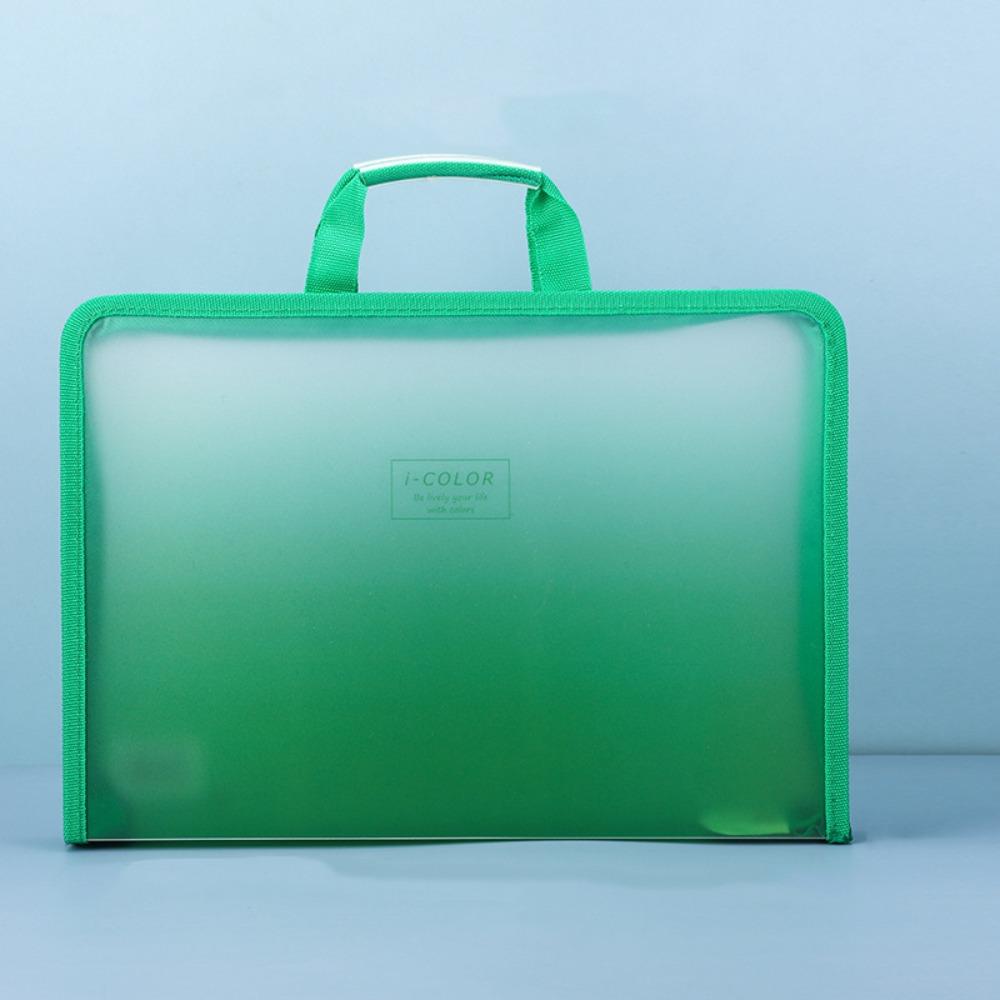 

Водонепроницаемая сумка для файлов на молнии формата А4, органайзер для файлов, новая канцелярская сумка для офиса зелёный