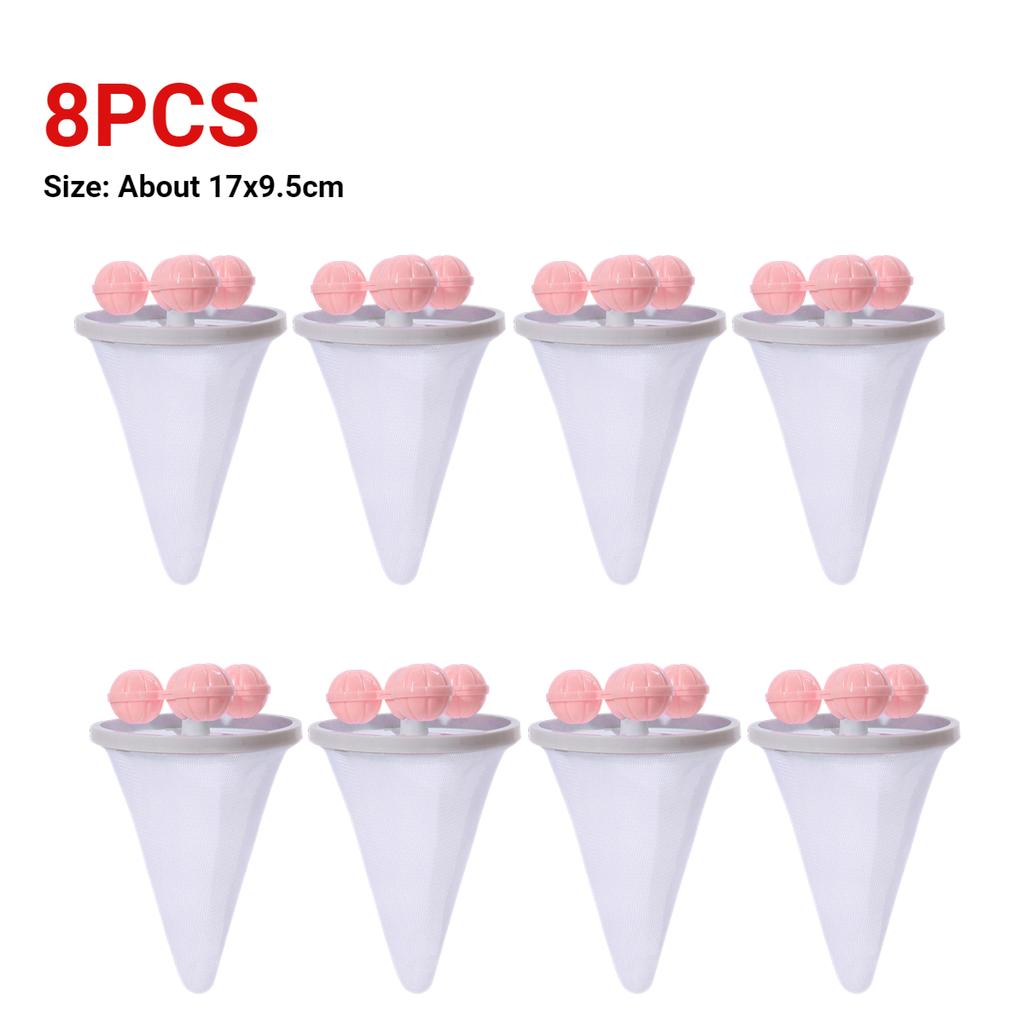1-10PCS Washing Machine Filter Net Floating Lint Filter Mesh Bag Reusable Pet Hair Catcher Remover Laundry Cleaning Tool
