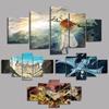 Canvas Anime Characters Painting 5 Pieces The Promised Neverland Posters Modern Home Decor Wall Picture Living Room No Frame Art