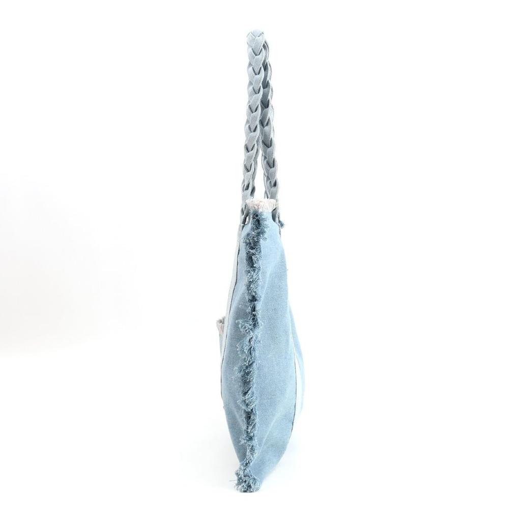 Nananoel Molly Unevenly Dyed Denim Big Tote Bag 2513311010 Denim (090)