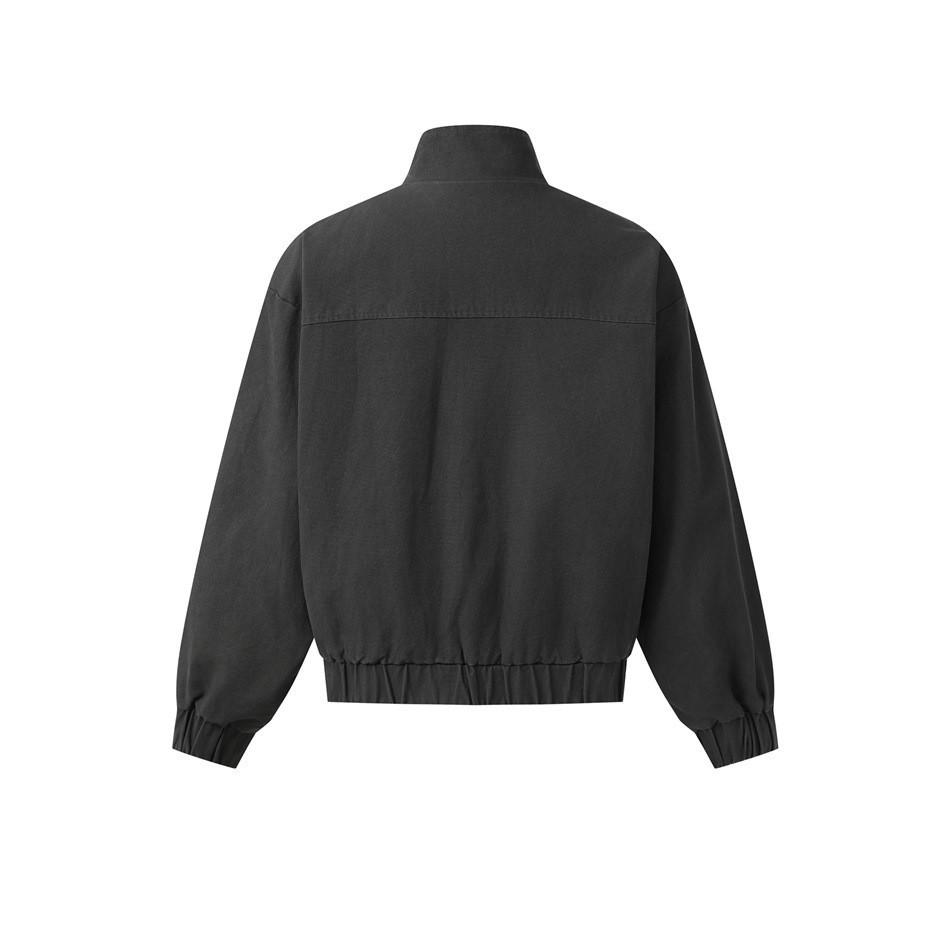 CTOSRCZ Guochao Herren Arbeitsjacke mit Stehkragen - Trendy, Lockerer Schnitt für Frühling und Herbst CJ07