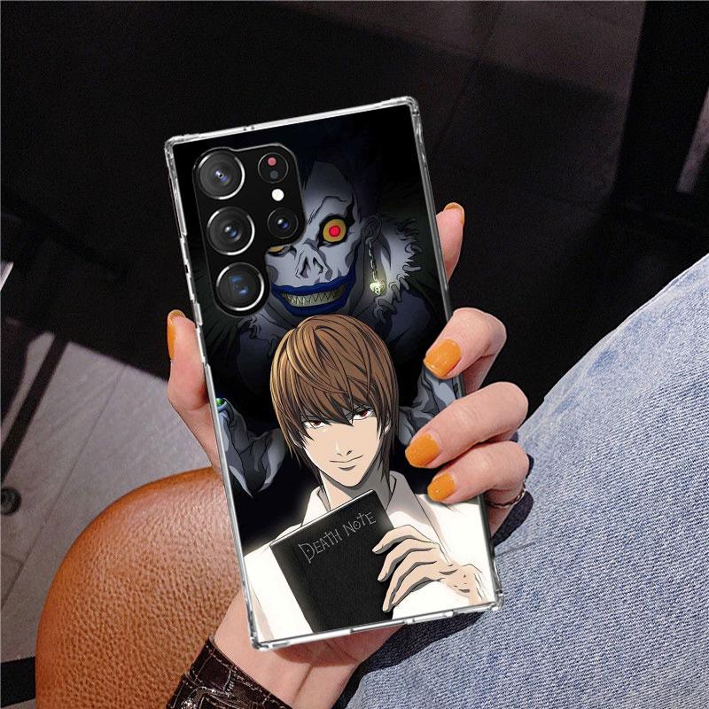 N-Note D-Death Anime Ryuk Phone Case For Samsung Galaxy S24 S25 Edge S26 Ultra S23 S22 S21 Plus S20 FE + Personalized Print Cove