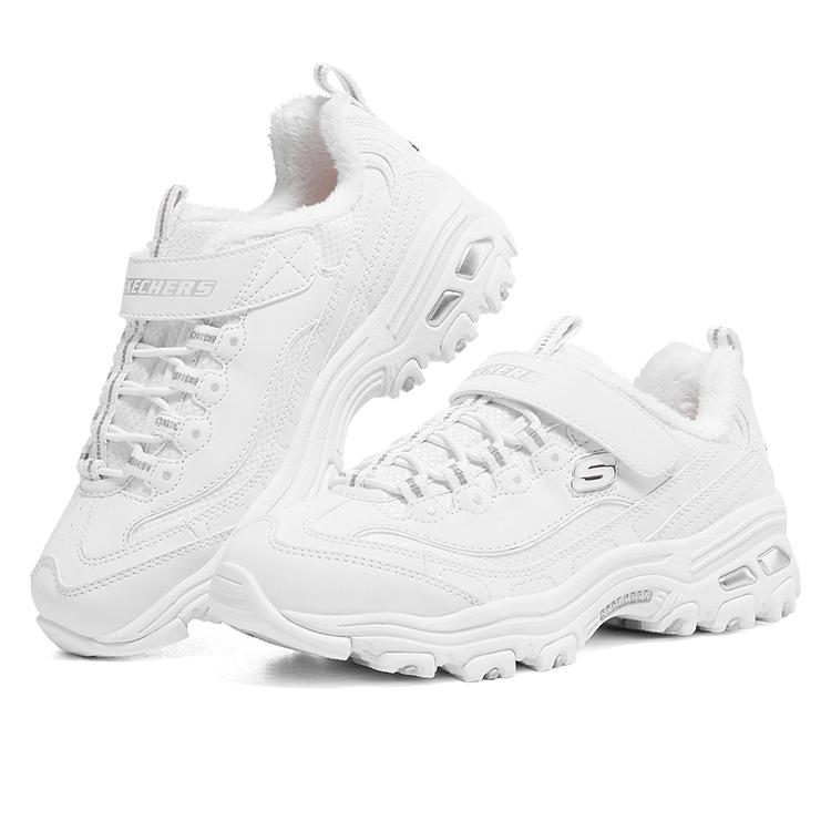 Skechers D'LITES Kids Lifestyle Shoes White Teenagers 302539L-WSL