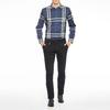 Burberry Stretch Cotton Poplin Shirt Navy White 40234821