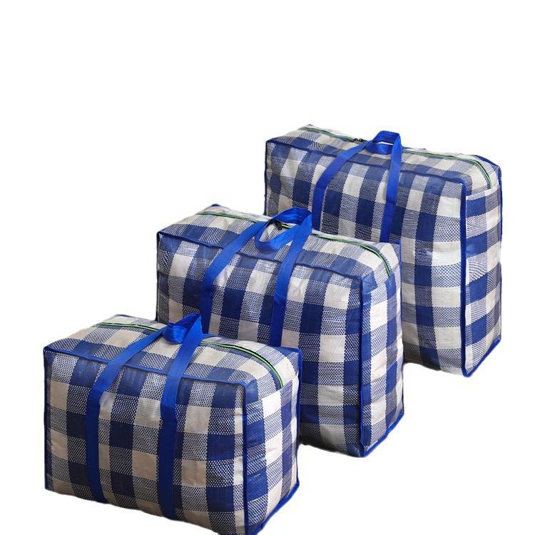 Cotton Woven Travel Storage Bag for Quilts and Clothes