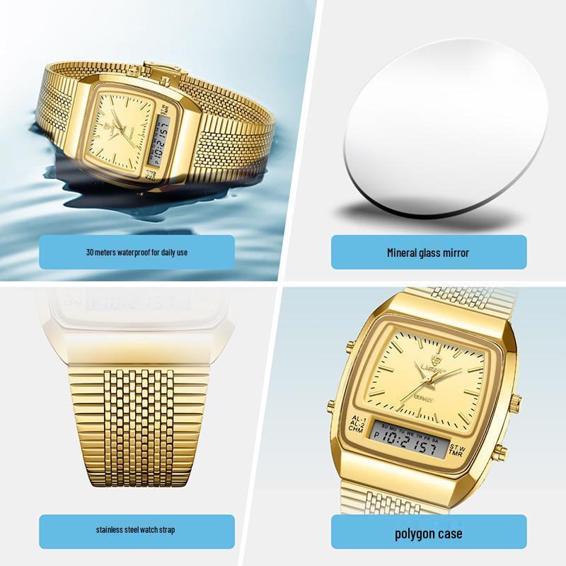 Laibinji Men's High-End Luminous Waterproof Quartz Business Watch