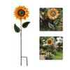 Okouzlující kovový slunečnicový zahradní držák: Zahradní slunečnice Rotující větrník Pro dekoraci domácí zahrady Příslušenství