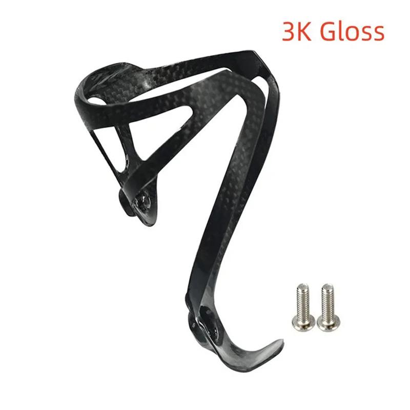 Full 3K Carbon Fiber Bike Water Bottle Cage 24g Super Light Matte Glossy Bicycle Bottle Holder Road MTB Cycling Water Cup Rack 6