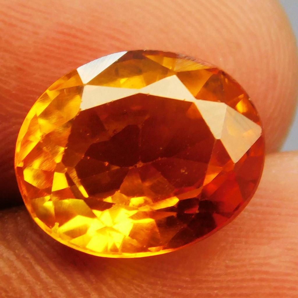 Sparkling 7.10 Ct Natural Fire Orange Sapphire CERTIFIED Loose Gemstone Oval Cut A-4214