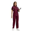 Damen Kurzarm Reißverschluss Scrub Set für Tierpflege, Krankenhaus, Arzt, Krankenschwester