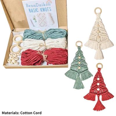 Ornamenti per Albero di Natale Intrecciati a Mano in Corda di Cotone Nordic