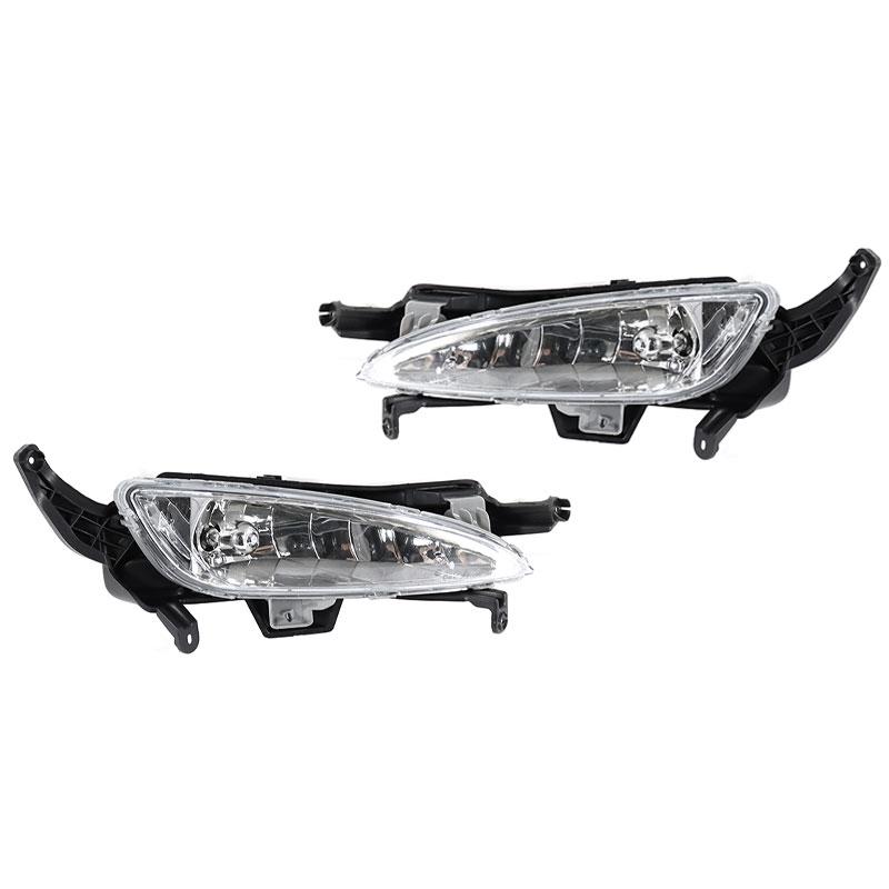 Car Accessories Front Bumper Black Bezel Cover Fog Lamp For KIA Optima K5 2010-2013 Auto LED DRL Daytime Running Light Assembly
