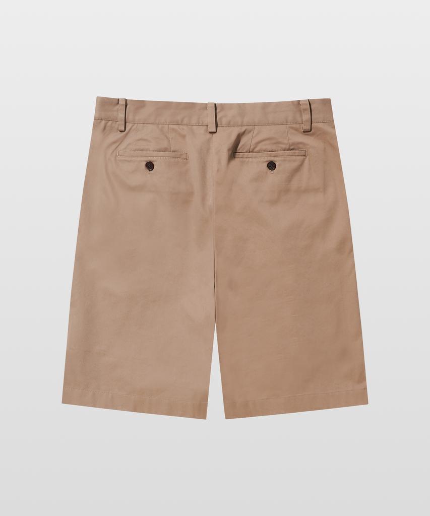 MANNERGRAM [Banset Japanese Imported Fabric] Single-Pleat High-Density Cotton Half Pants Beige