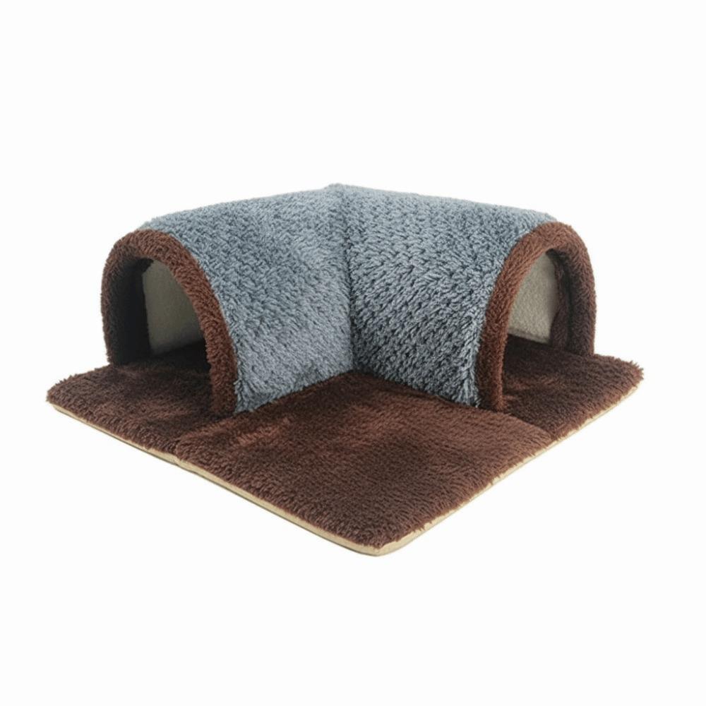 

Breathable Small Animals Tunnel Removable Mat Warm Hamsters Playing Playground Anti-slip Bottom Washable Guinea Pig House Rabbit синий