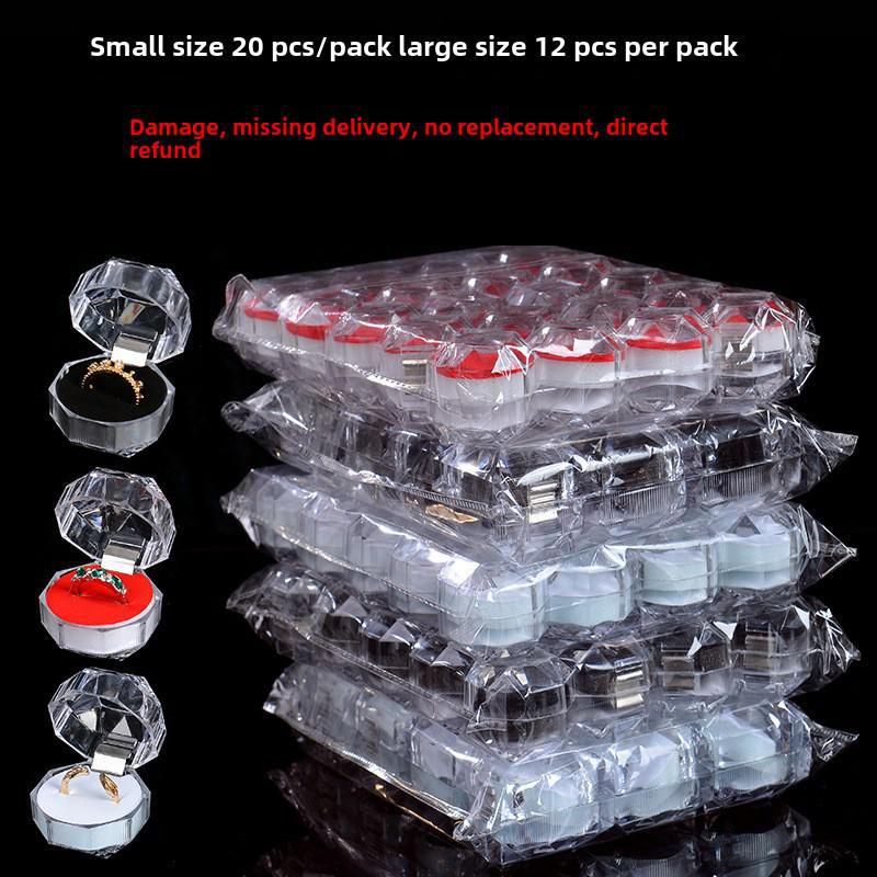 Przezroczyste akrylowe pudełko ekspozycyjne na kolczyki i biżuterię 