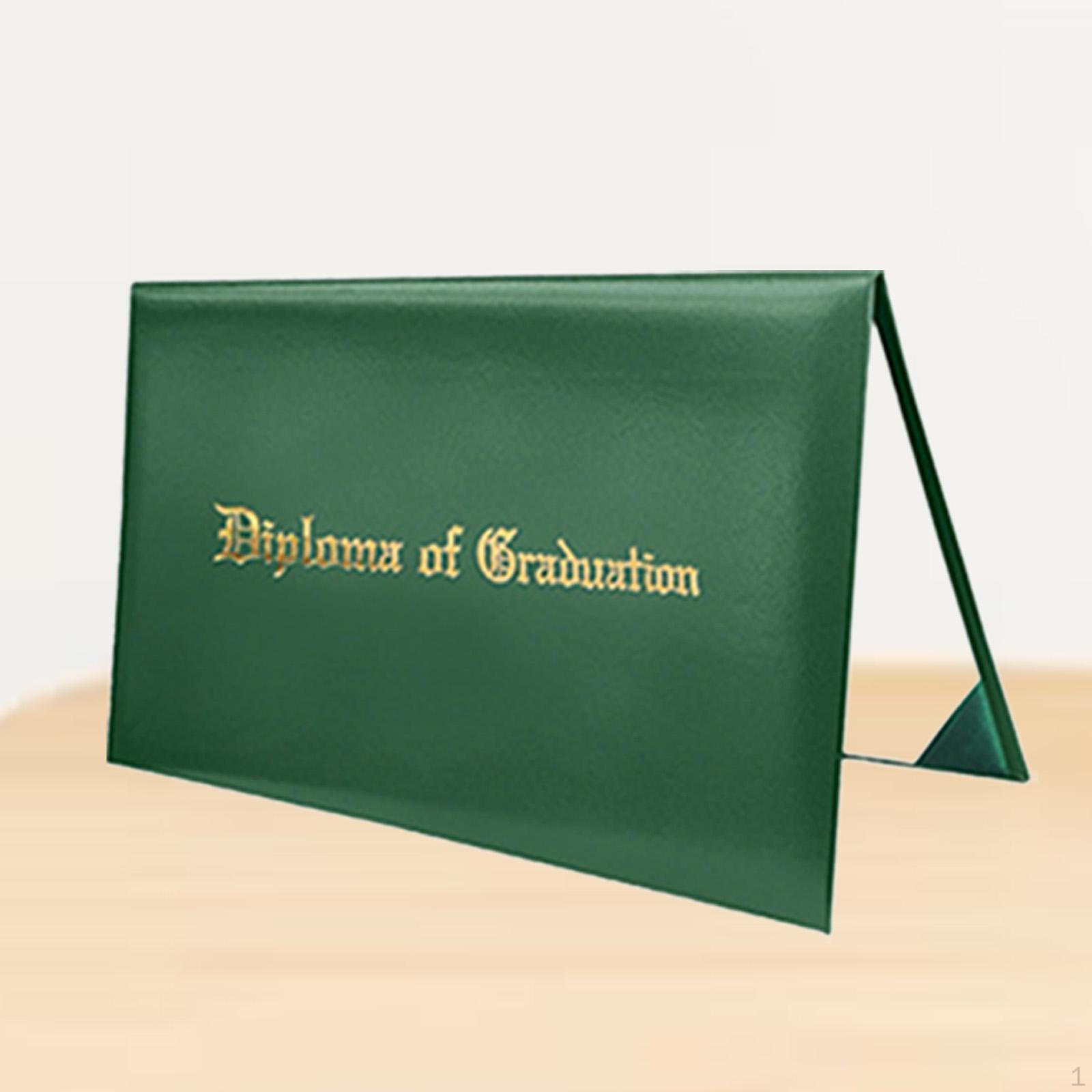 

Обложка для сертификатов для дипломов об окончании, формат 8,5 x 11 дюймов, держатель для наград зелёный