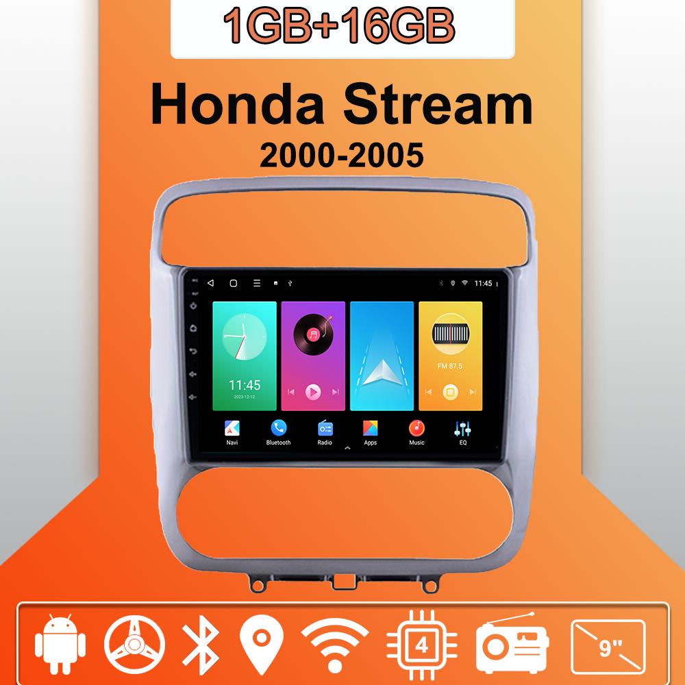 

Android Carplay автомобильное радио для Honda Stream 2000-2005 мультимедийный проигрыватель головное устройство стерео GPS навигация BT WIFI 2+32 ГБ 1+16GB,A