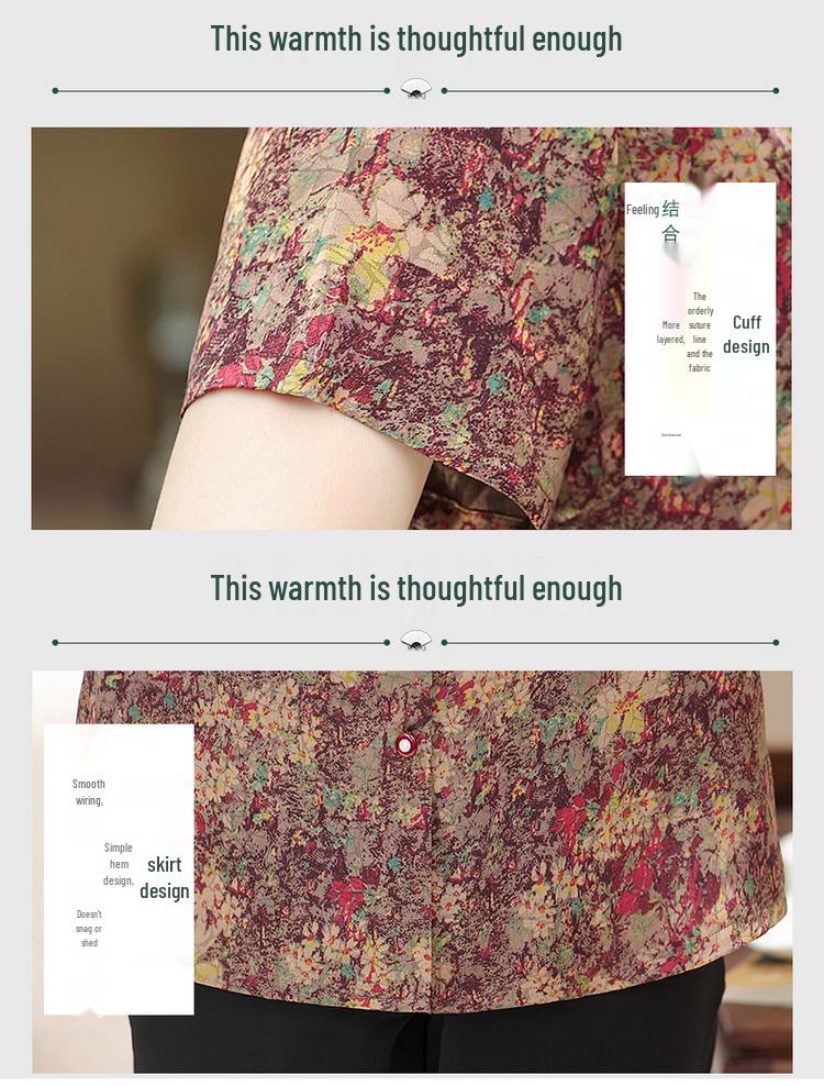 Summer Apparel for Mature Women: Short-Sleeved Shirts, Tops, and Outfit Sets