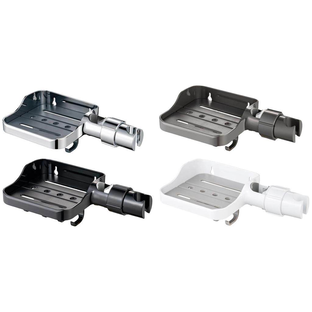 Handheld Shower Bracket Soap Dish Adjustable Shower Head Holder Replacement Shower Rail Soap Tray Easy To Install