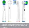 4-teilige Ersatz-Zahnbürstenköpfe, kompatibel mit Oral-B Braun Professional Electric Toothbrush Heads, Bürstenköpfen