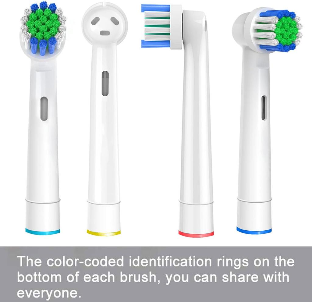 4-teilige Ersatz-Zahnbürstenköpfe, kompatibel mit Oral-B Braun Professional Electric Toothbrush Heads, Bürstenköpfen