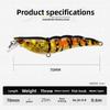 70mm Length 3D Flash Shrimp Longcast Design Shallow Minnow Slow Sinking Wobbler  Predator Fishing
