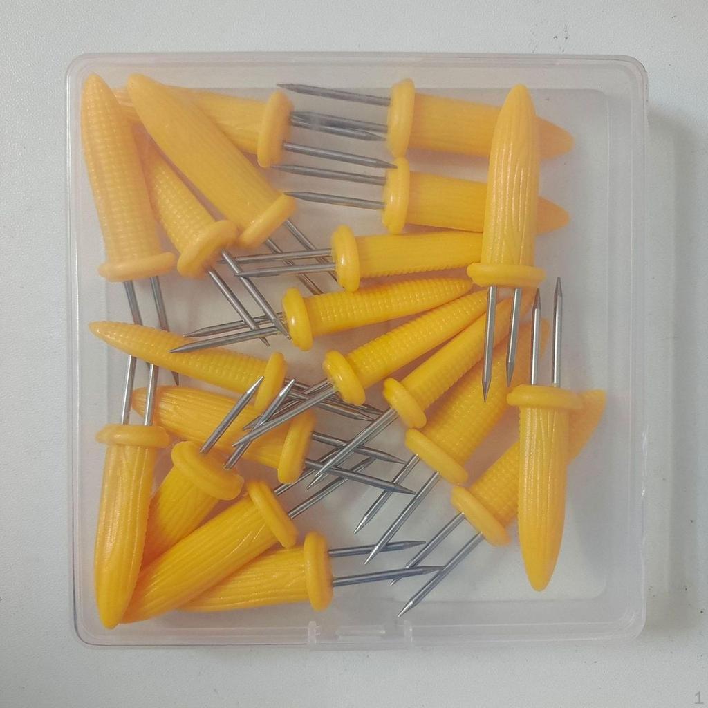 Nerezové držáky na kukuřici Přenosné grilovací špízy na párty BBQ kempování 20 ks