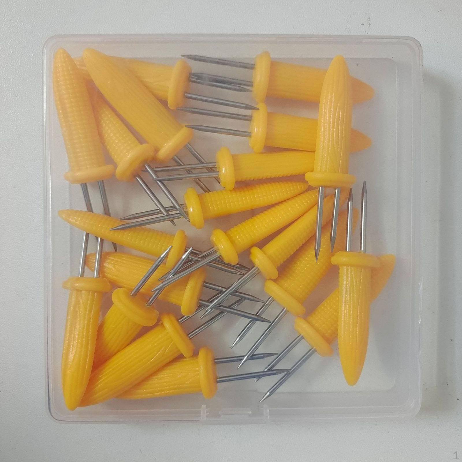 

Держатели для кукурузы из нержавеющей стали Портативные шампуры для барбекю для вечеринки, барбекю, кемпинга 20 шт. 20pcs