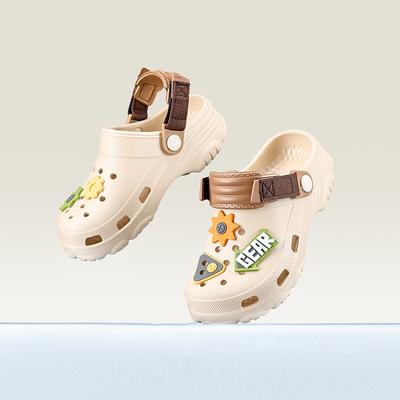 Cheerful Mario Children's Cartoon Sandals - Summer Girls' Baby Outerwear Anti-slip Beach Flip-flops