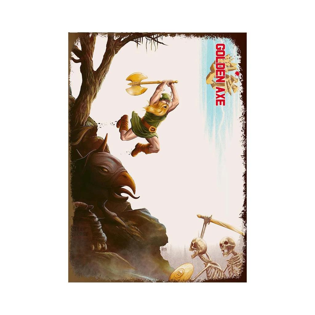 Cartoon Anime Signs Double Dragon Movie Poster Vintage Decoration Wall Metal Tin Sign Garage Tin Board Painting Art Plate Sign