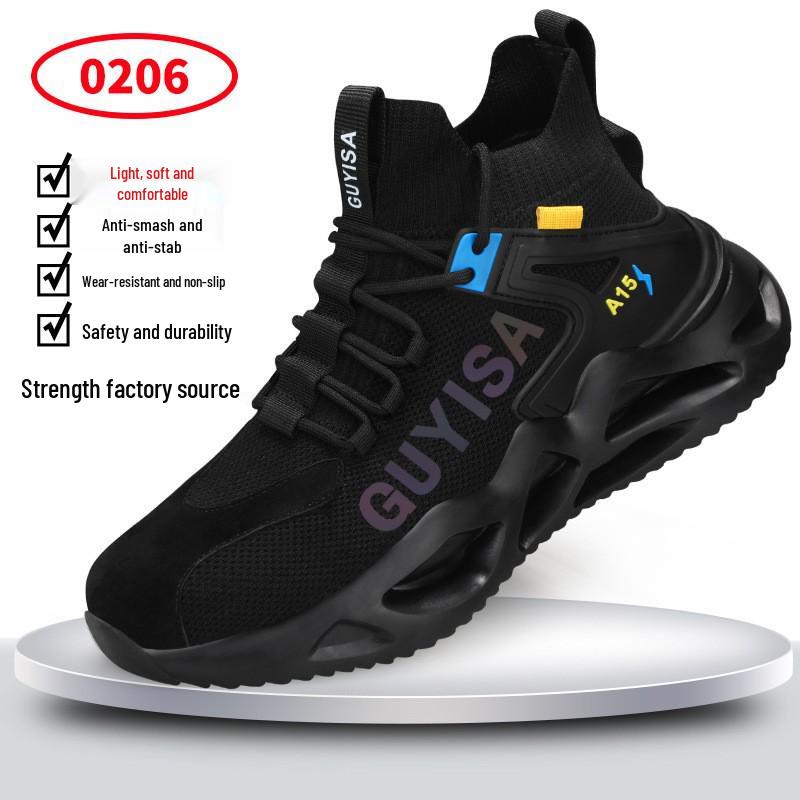 Men's Steel Toe Safety Shoes: Anti-Smash, Anti-Puncture, Wear-Resistant, All-Season Work Protection