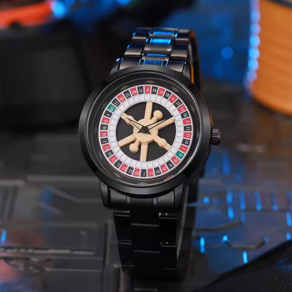 Top Luxury Men's Watch Stainless Steel Alloy Watch Men's Gambling Watch Quartz Watch