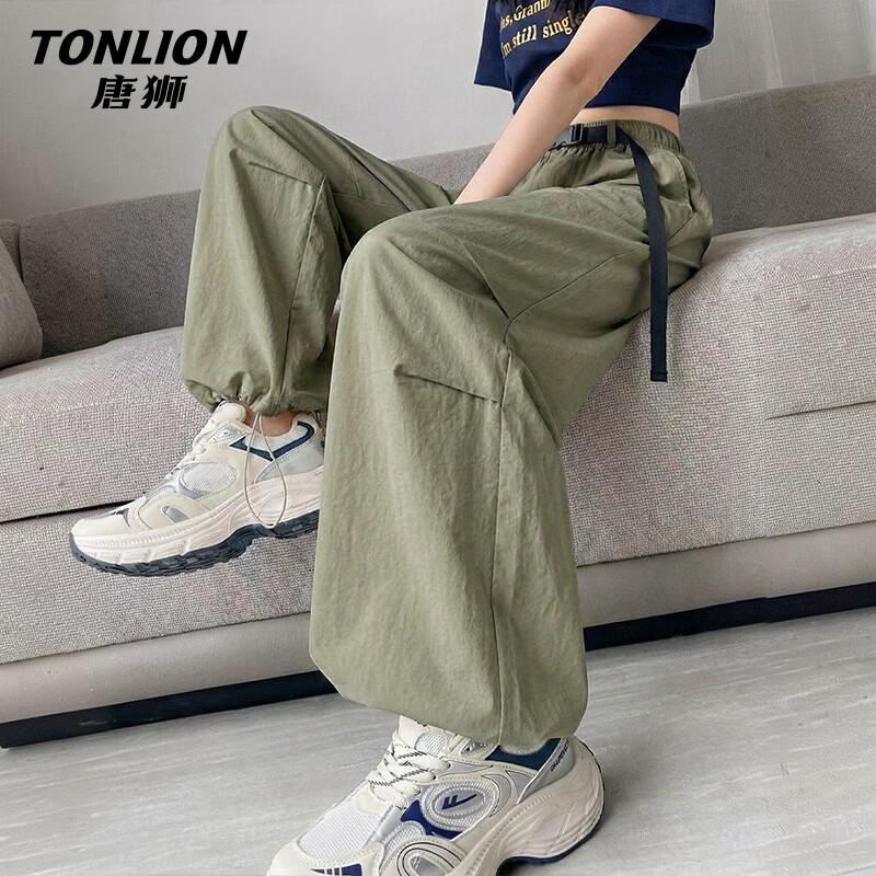 TonLion Women s UV Protection Wide-Leg Cargo Pants XL