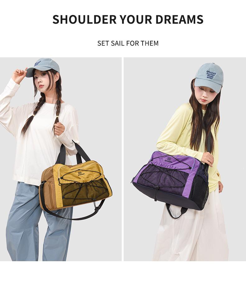 Outdoor Large Capacity Fashion Travel Bag - Women's Crossbody, Single Shoulder, and Backpack Style for Tourism and Sports