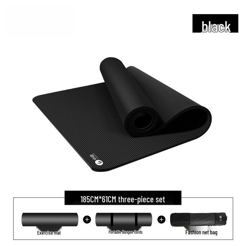 Men's Extra Thick Non-Slip Yoga Mat for Beginners - Wide & Long for Home Fitness